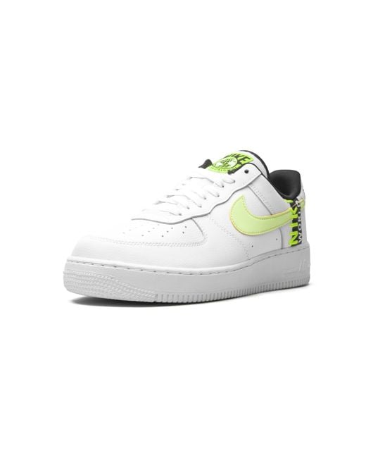 Nike Black Air Force 1 Low "Worldwide Volt" Ck6924 101" for men