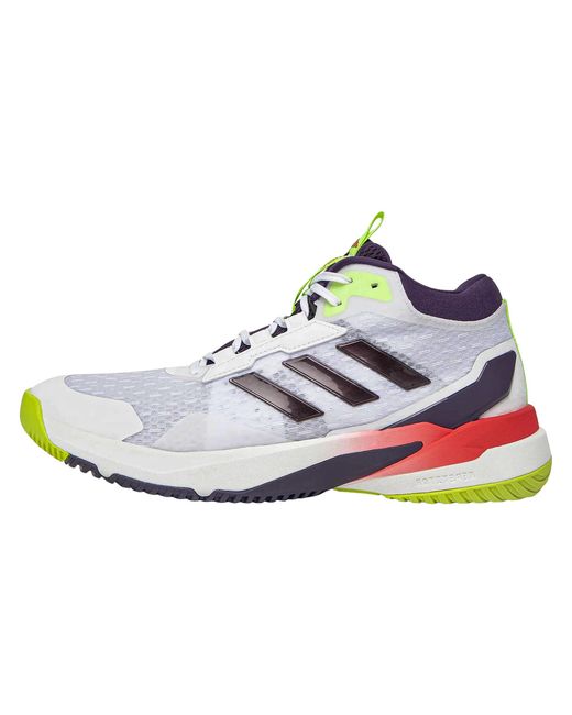 Adidas Black Crazyflight 6 Mid "Cloud Aurora Met. Semi Lucid" Hp7037" for men