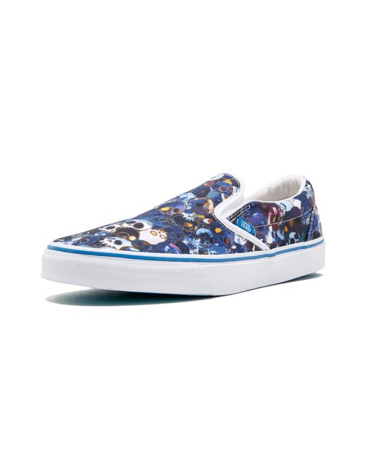 Vans Blue Classic Slip-On Lx "Murakami" Vn-0Zsigue" for men