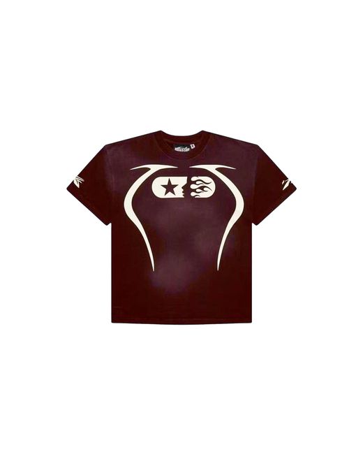HELLSTAR Brown Warm Up T-Shirt Hsr222" for men