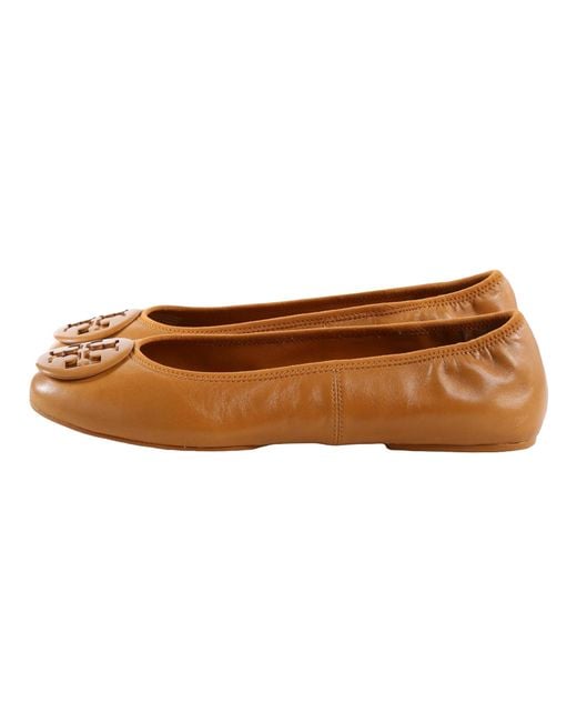 Tory Burch Brown Reva Travel Ballet "Walnut" 177204 201"