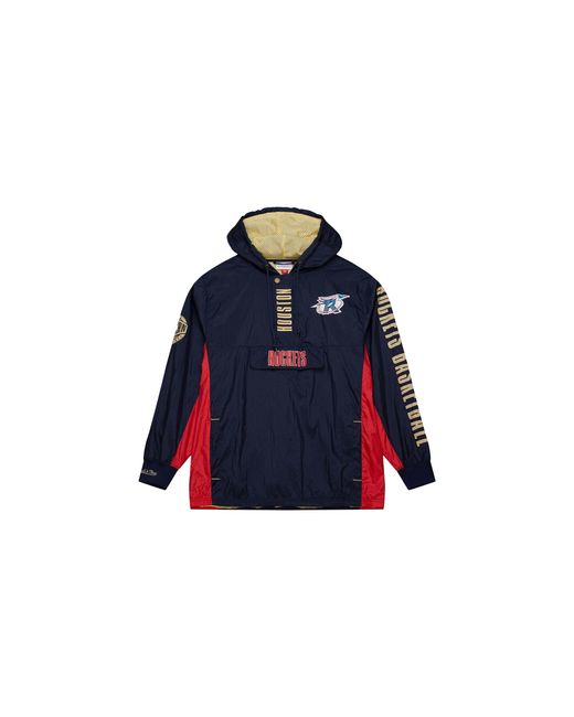 Mitchell & Ness Blue Team Og 2.0 Anorak Windbreaker Vintage Logo "Nba Rockets" Ojpo7093 Hroyypppnavy" for men