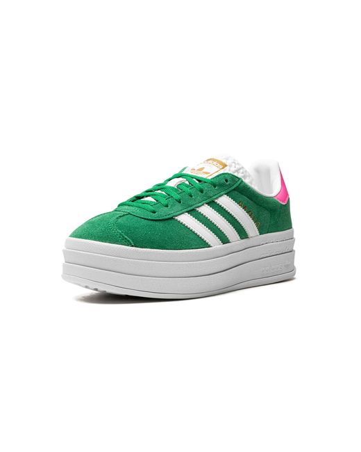 Adidas Gazelle Bold "green Lucid Pink" Shoes