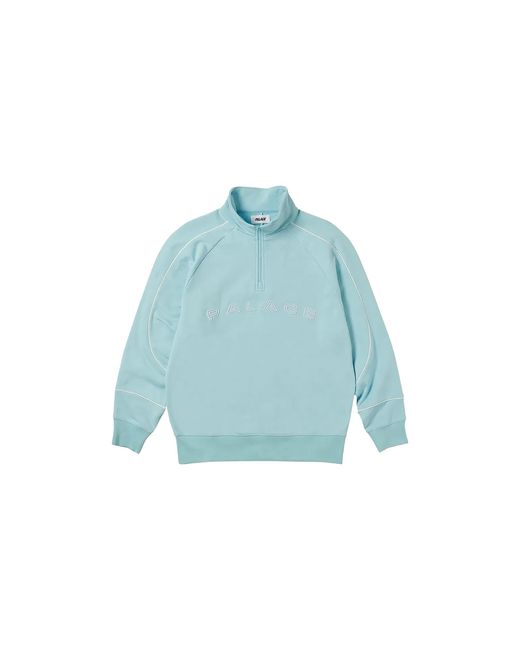 Palace Blue Sport Piped 1/4 Zip "Crystalised" P0047" for men