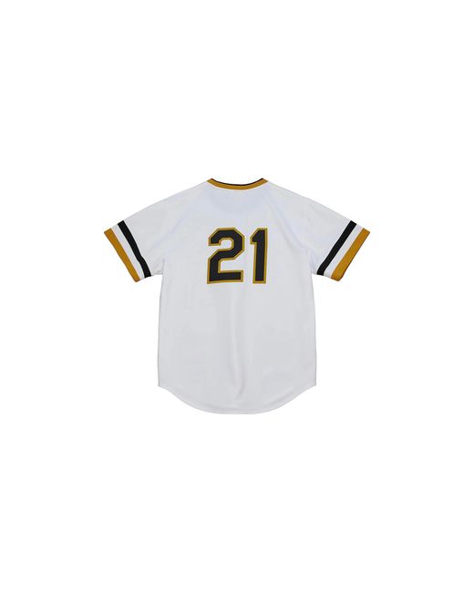 Mitchell & Ness Black Mlb Roberto Clemente Home Jersey "1971 Pittsburgh Pirates – Ajy15616 Ppi71Rclwhit" for men