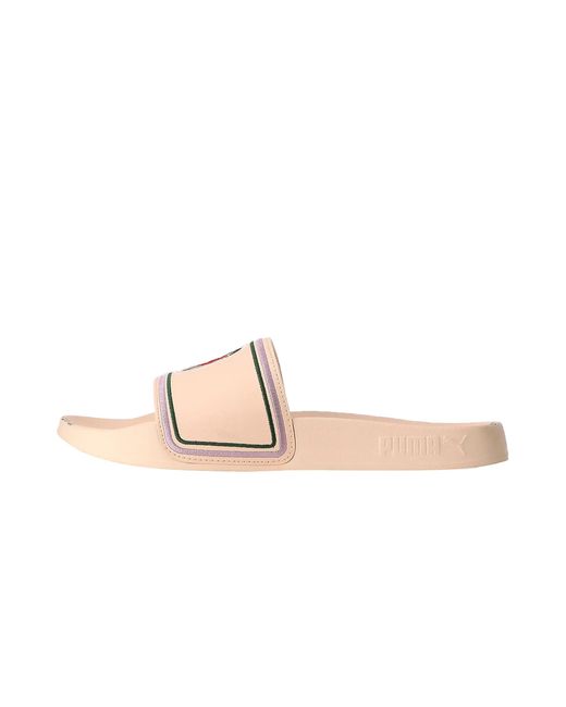 PUMA Black Leadcat 2.0 Logo Slide "Liberty Of London