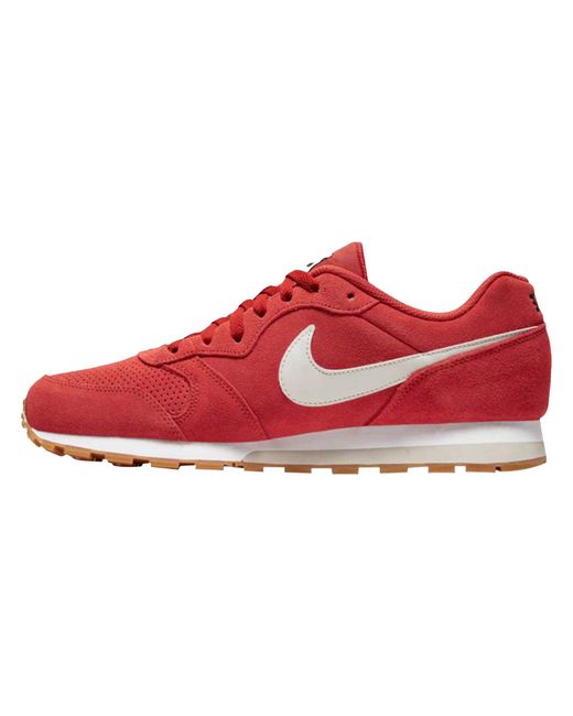 Nike Red Mid Runner 2 Suede "Cinnabar Light Bone for men