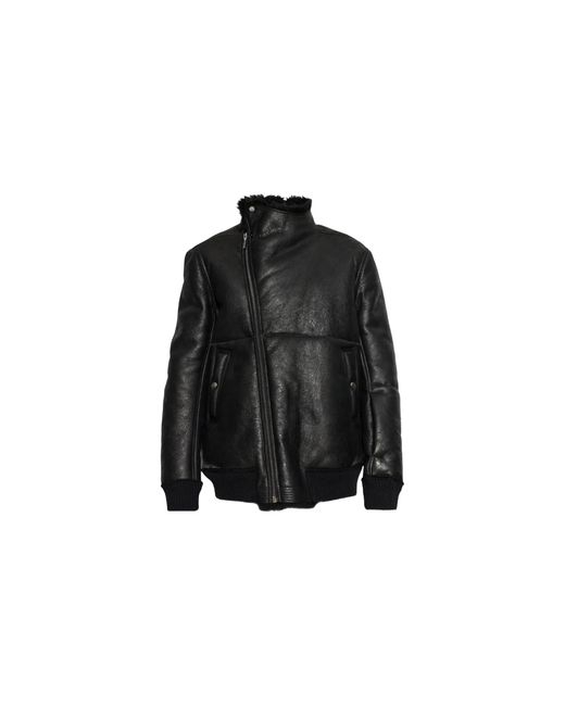 Rick Owens Black Hollywood Flight Jacket Ru02F4760 Lshc 09" for men