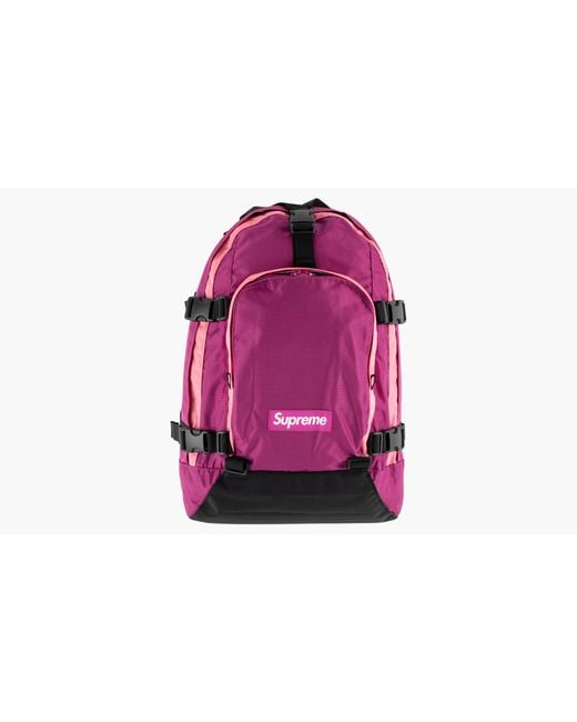 Supreme Pink Backpack "Fw 19"