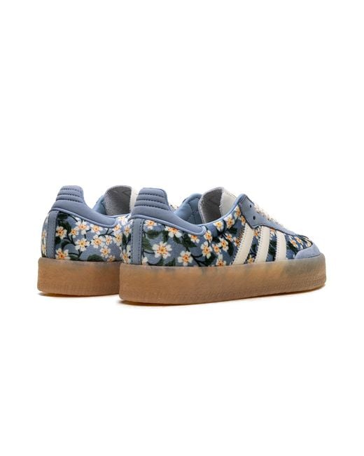 Adidas Blue Sambae "Liberty London Floral Embroidery Cream" Jq6046"