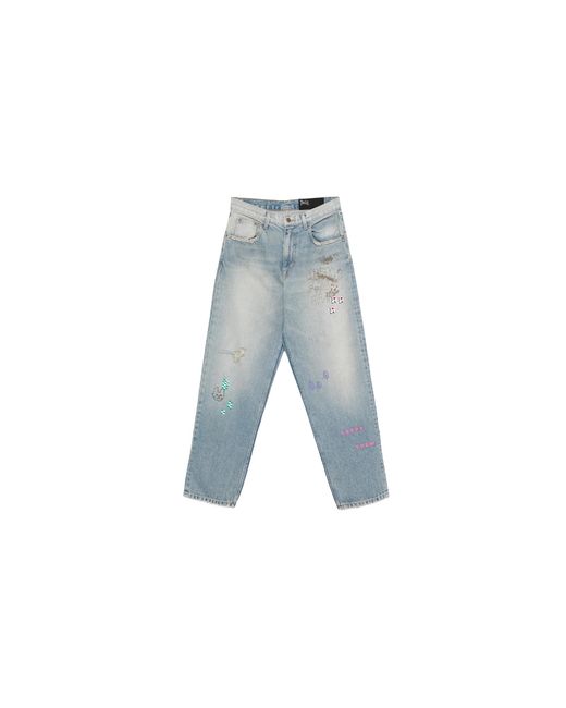 PALY Black Hollywood Lucky Jeans "Light Wash" 5U003Q3009Ldm" for men
