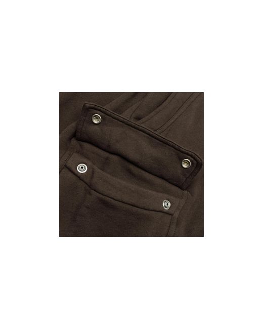 Rick Owens Black Drkshdw Cargobela Sweatshorts "Dark Dust" Du02E7369 Fsl 78" for men