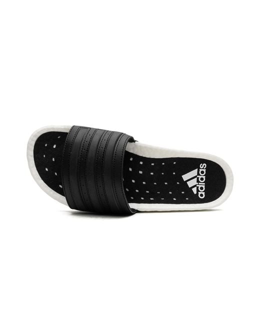 Adidas Black Adilette Boost Slides Shoes for men