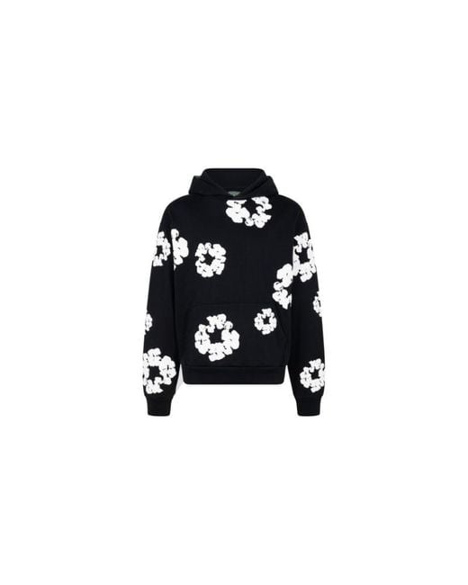 DENIM TEARS Black The Cotton Wreath Sweatshirt for men