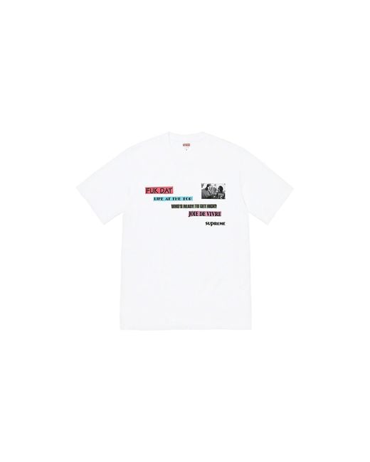 Supreme Black Joie De Vivre T-Shirt "Fw22