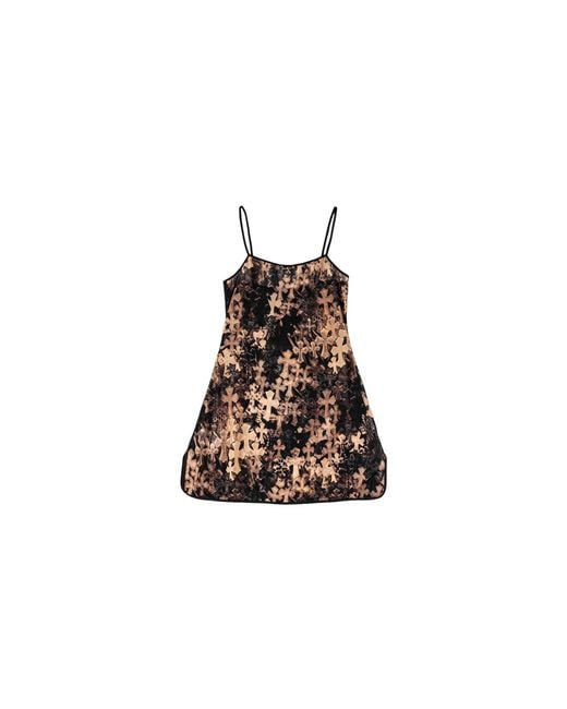 Chrome Hearts Black Flooded Cross Mesh Mini Dress Chrm1491"
