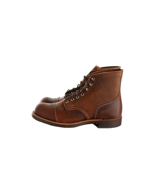 Red Wing Brown Iron Ranger Regular "Copper Rough & Tough" 08085D Copper" for men