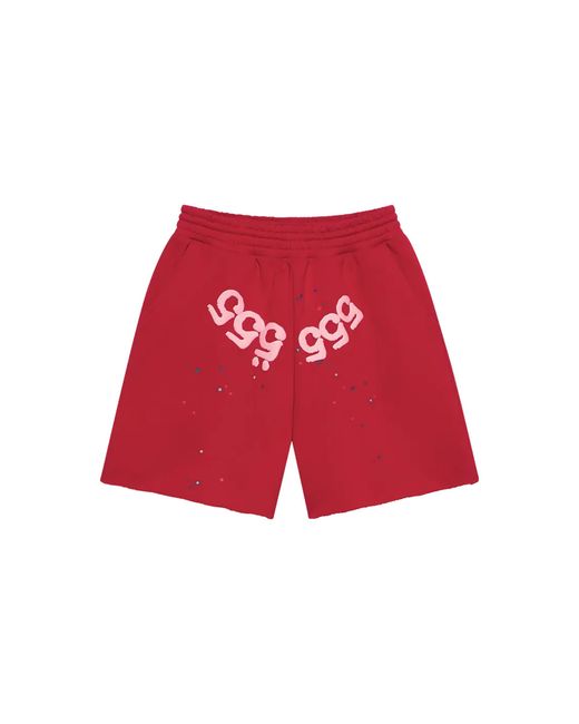 Sp5der Red Angel Number Short "Merlot" 421" for men