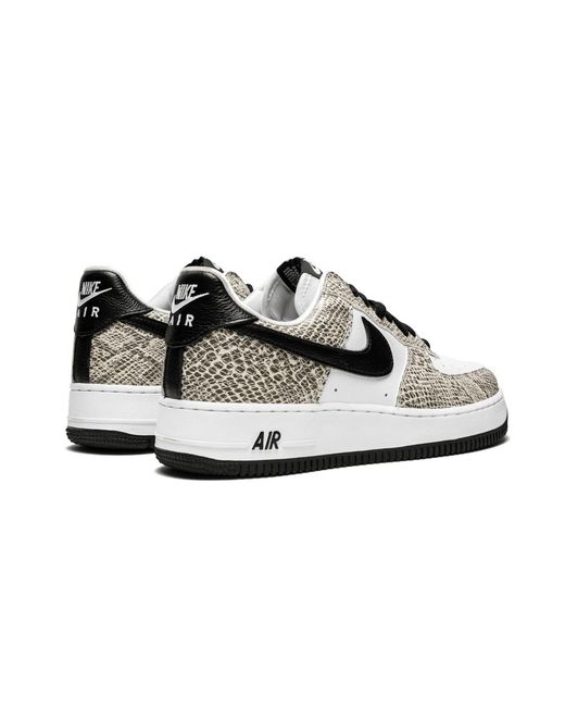 Nike Black Air Force 1 Low Retro "Cocoa Snake 2018" 845053 104" for men