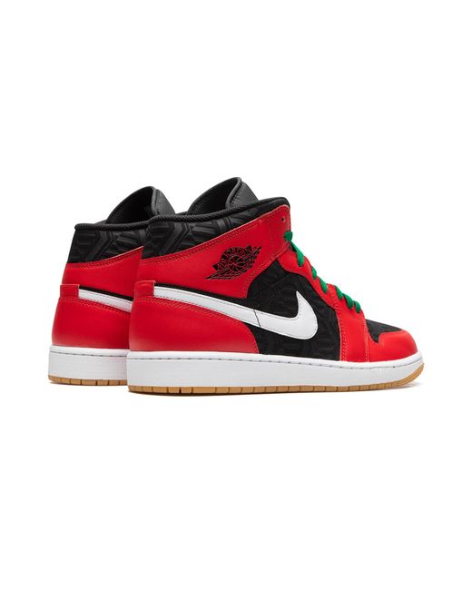 Nike Red Air 1 Mid "Christmas 2022" Dq8417 006" for men