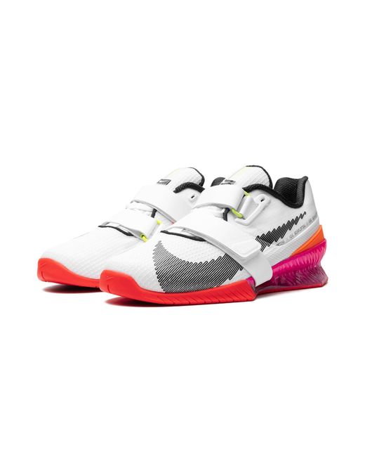 Nike Black Romaleos 4 Se "white Crimson" Shoes for men