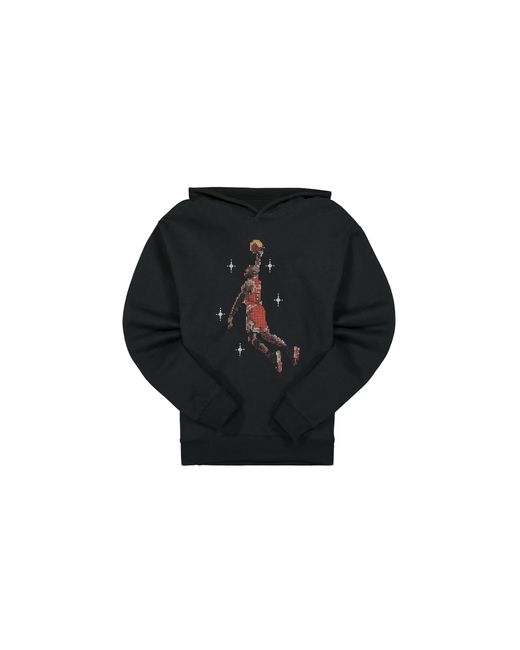 Nike Black Air Essential Graphic Fleece Hoodie Dc9713 010" for men