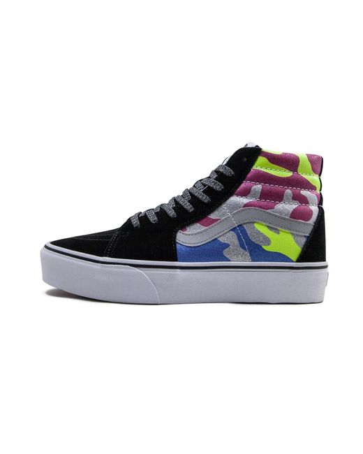 Vans Black Sk8-Hi Platform 2 "After Dark Camo" Vn0A3Tkntur" for men