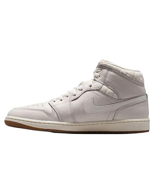 Nike Gray Air 1 Mid Se "Brazil Football" Io2051 001" for men
