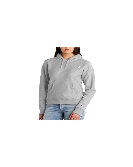 Champion Black Reverse Weave Fleece Pullover Hoodie "Oxford" Gf757 806"