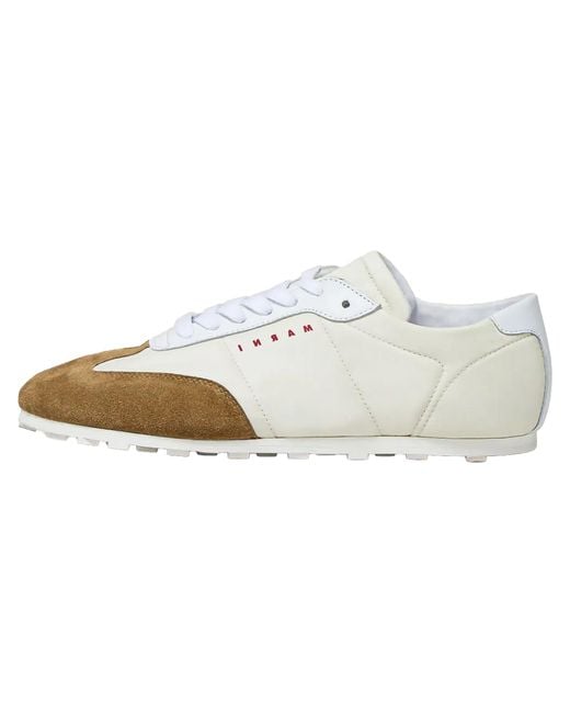 Marni Black Nylon Softy Soccer Sneaker "Off Desert" Snzw020000 P7406 Zo976"