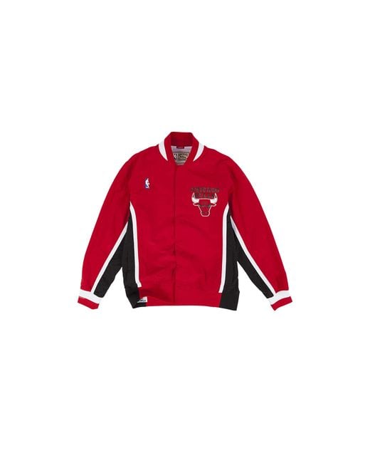Mitchell & Ness Red Authentic Warm Up Jacket "Nba 1992-93 Chicago Bulls" Awjkgs18054 Cbuscar92" for men