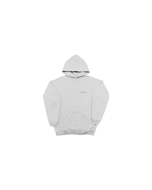 Balenciaga Black Embroidered Bb Corp Logo Hooded Sweatshirt "Dark" Ts91 570811 Tnv68 9244" for men