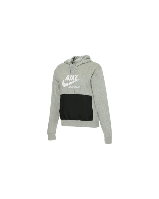 Nike Black Nsw Heritage Fleece Hoodie "Heather" Dd5673 063" for men