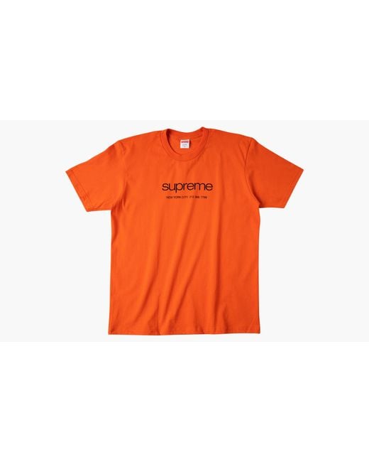 Supreme Orange Shop T-shirt "ss 20" for men