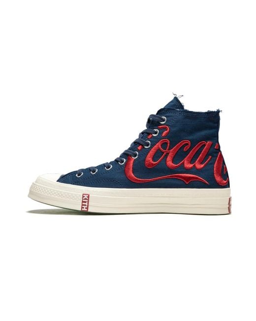 Converse Denim Chuck 70 Hi 'kith X Coca-cola - France' Shoes - Size 6.5 in  Blue for Men - Lyst
