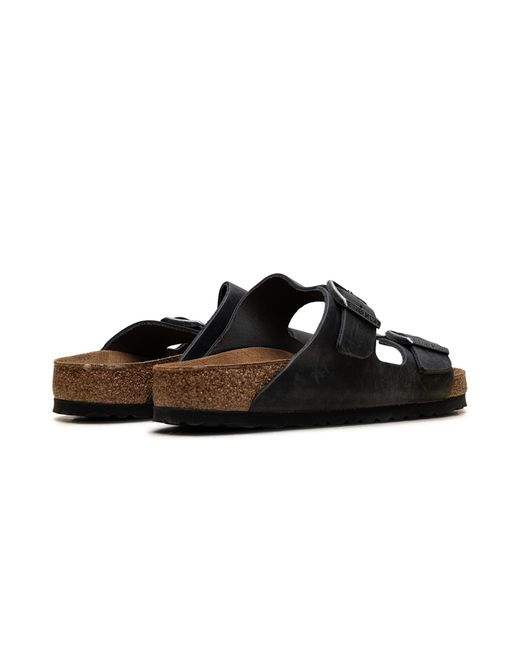 Birkenstock Black Arizona "Oiled Leather Habana" 0552111" for men