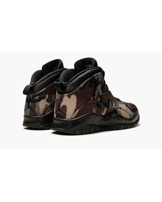 Nike Air Jordan 10 "woodland Camo" Shoes in Green for Men | Lyst