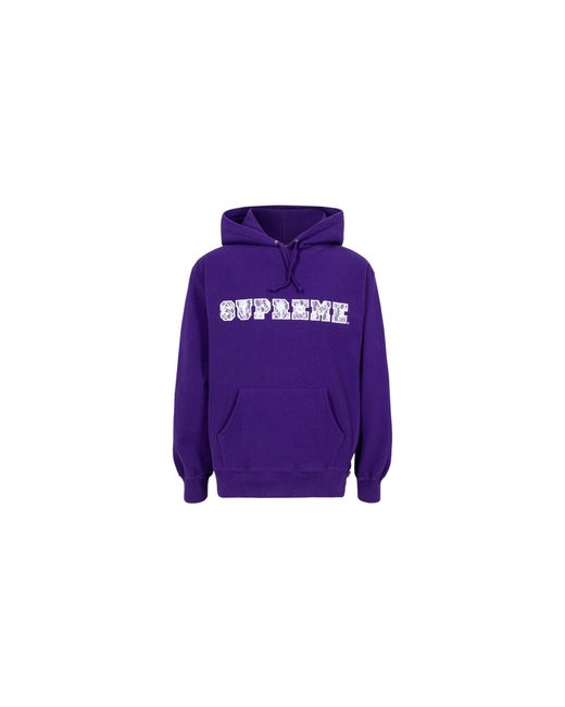 Supreme Purple Lace Hoodie "Ss22" Su11604"