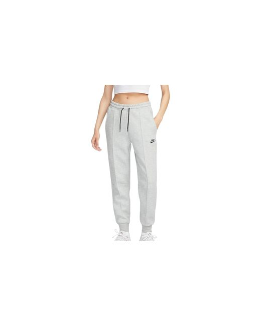Nike Black Sportswear Tech Fleece Mid-Rise Joggers "Dark Heather Fb8330 063"