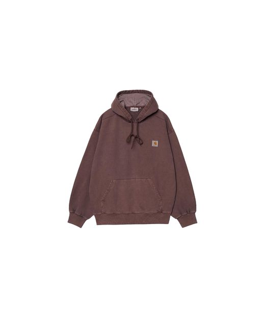 Carhartt Brown Hooded Vista Sweatshirt "Palisander" I02952333Hgd" for men