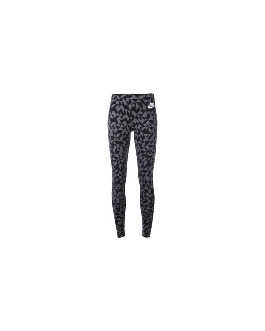 Nike Black Sportswear Nsw Club Tangrams Leggings 830343 010"
