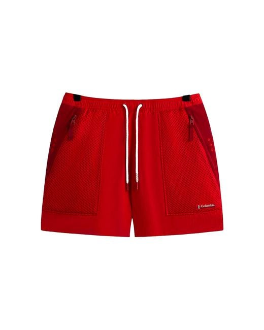 Kith Red X Columbia Wind Short Velvet" Kth Xcw1Rsc" for men