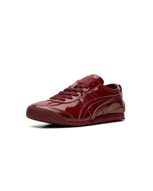 Onitsuka Tiger Mexico 66 red Patent Leather Shoes for Men Lyst UK