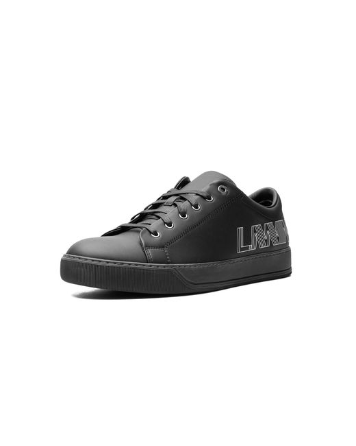 Lanvin Black Low Top Logo Sneaker "Logo" Fm Skdblo Velo P19 10" for men