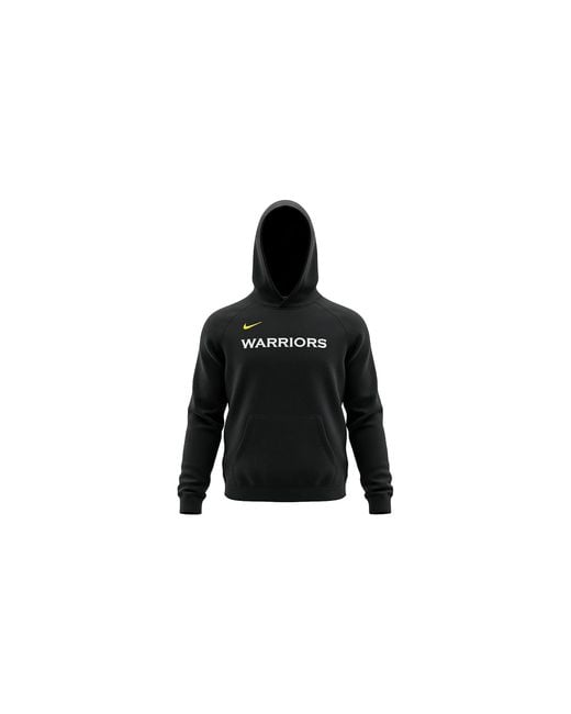 Nike Black Nba Golden State Warriors Hoodie 911754 010" for men