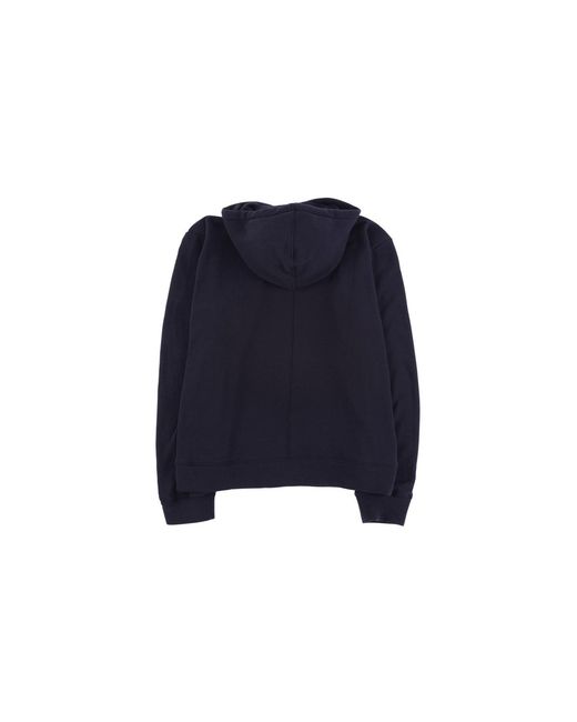 Delantic Blue Ea Velour-Lined Zip Hoodie "East Atlanta" Dela010" for men