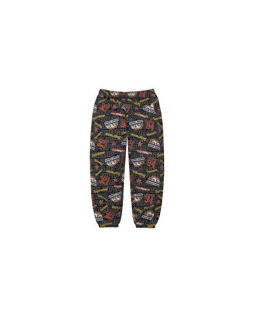 Supreme Black Mitchell & Ness Teams Sweatpant "Ss26