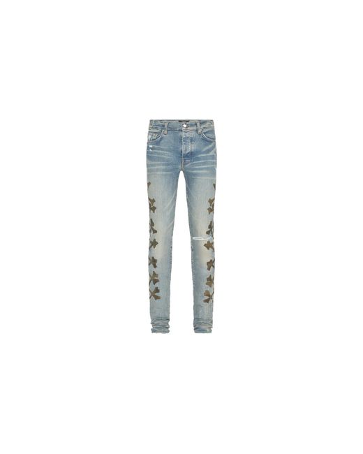 Amiri Black Camo Bones Jeans "Camo" Pf22Mds027 408" for men