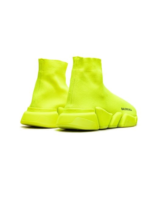 Balenciaga Yellow Speed 2 Trainer Knit "Fluo" 617196 W1726 7204"