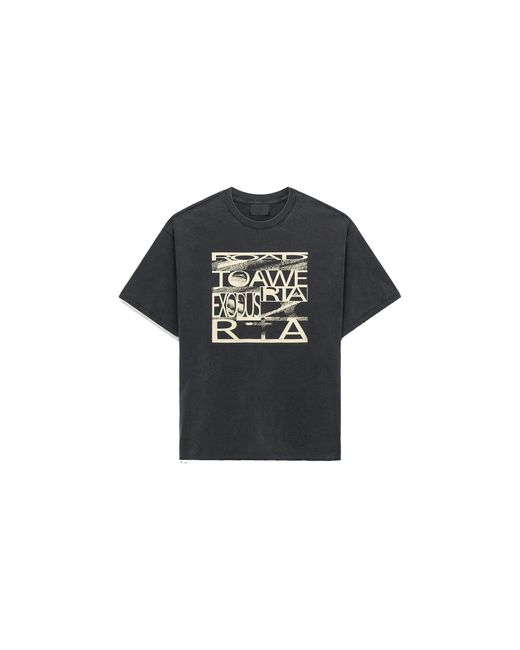 RTA Black Elian Double Layered T-Shirt Exodus" Mexok911 T2306Bkexd" for men